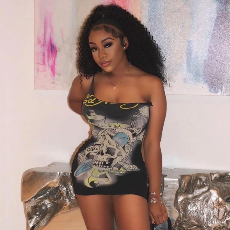 One Shoulder Sleeveless Sequined Graphic Print Sexy Bodycon Mini Dress Summer Women Fashion Outfit Streetwear Party Y2K
One Shoulder Sleeveless Sequined Graphic Print Sexy Bodycon Mini Dress Summer Women Fashion Outfit Streetwear Party Y2K