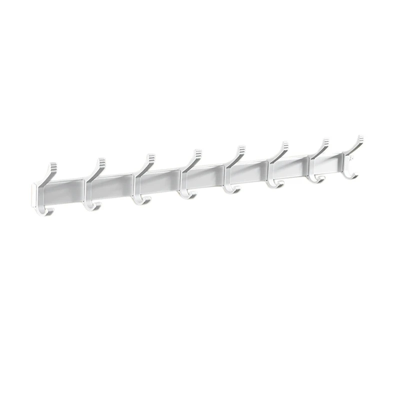 White Coat Hooks, Wall Mounted Coat Rack Aluminum Alloy Towel Rope Hook Moveable Dual-Hooks For Bathroom
White Coat Hooks, Wall Mounted Coat Rack Aluminum Alloy Towel Rope Hook Moveable Dual-Hooks For Bathroom