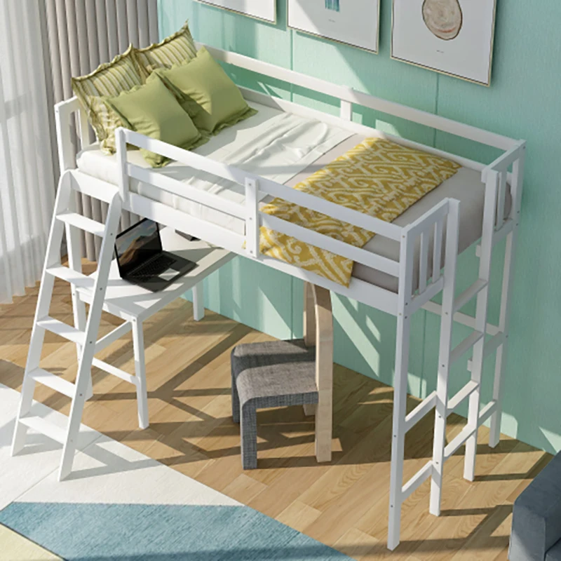 Multifunctional Dual Attic Bed With Desk And Two Ladder Children Twin Beds Indoor Furniture
Multifunctional Dual Attic Bed With Desk And Two Ladder Children Twin Beds Indoor Furniture
