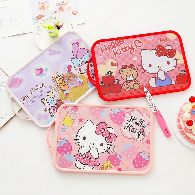 Cartoon Hello Kittys Cutting Board Cute Home Plastic Cutting Board Antibacterial Mildew Proof Fruit Mini Chopping Board Kitchen
Cartoon Hello Kittys Cutting Board Cute Home Plastic Cutting Board Antibacterial Mildew Proof Fruit Mini Chopping Board Kitchen