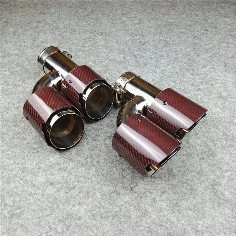 Car Exhaust pipe Twill carbon muffler tip 63mm inlet Double End with Glossy H Mode oval outlet adjustable For Akrapovic Nozzles
Car Exhaust pipe Twill carbon muffler tip 63mm inlet Double End with Glossy H Mode oval outlet adjustable For Akrapovic Nozzles
