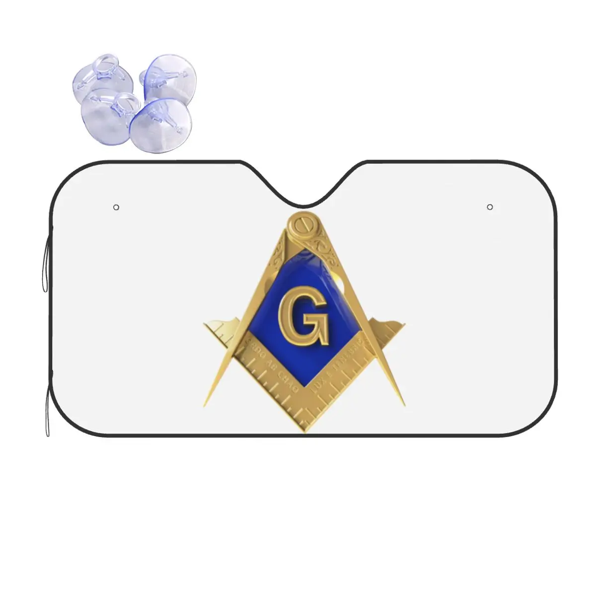 Freemason Square Compass Gold Masonic Windshield Sunshade Freemasonry Foldable Cover Front Block Window Car Sunshade Blinds
Freemason Square Compass Gold Masonic Windshield Sunshade Freemasonry Foldable Cover Front Block Window Car Sunshade Blinds