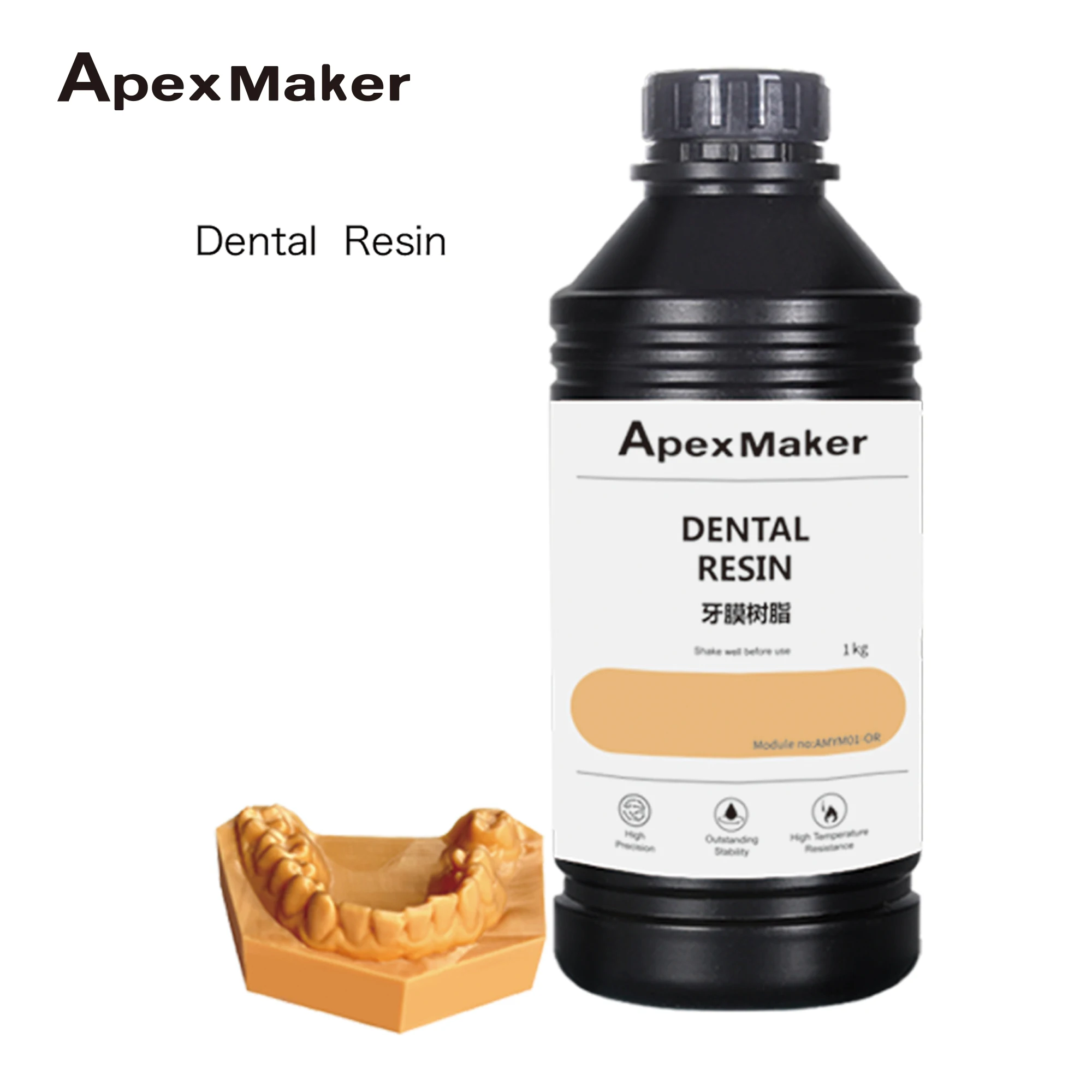 

ApexMaker 3D Printer Dental Resin 1KG Liquid High Elongation Photopolymer 3D Printer Resin