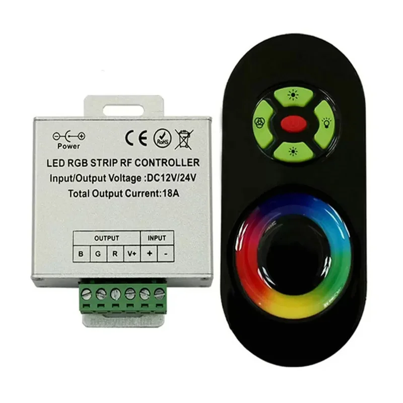 DC12V-24V 18A LED RGB Semi-Touch Controller RF For Lamp 5Key Wireless Dimmer Control Touch Remote
DC12V-24V 18A LED RGB Semi-Touch Controller RF For Lamp 5Key Wireless Dimmer Control Touch Remote
