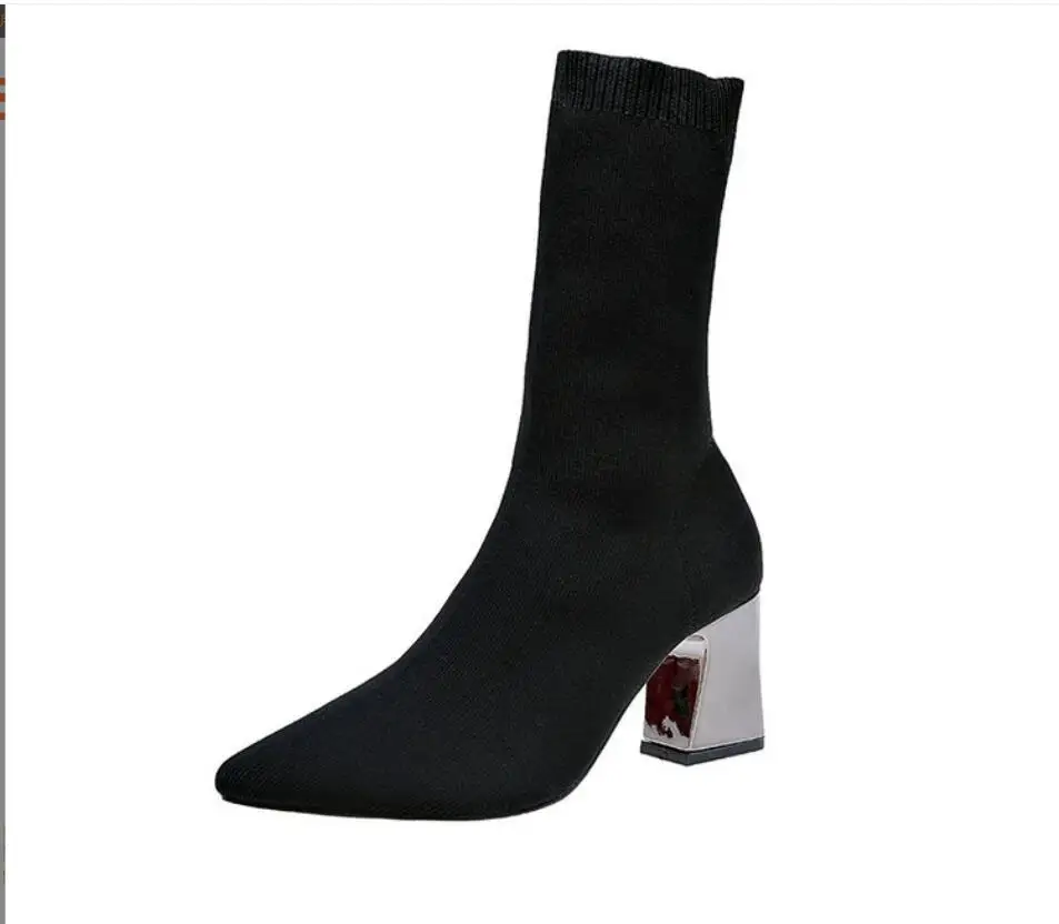 Winter High Heel Winter Boots for Women Cross-strap Ankle Boots Ladies Shoes Elastic ankle boots with wool tube Fashion Boots
Winter High Heel Winter Boots for Women Cross-strap Ankle Boots Ladies Shoes Elastic ankle boots with wool tube Fashion Boots