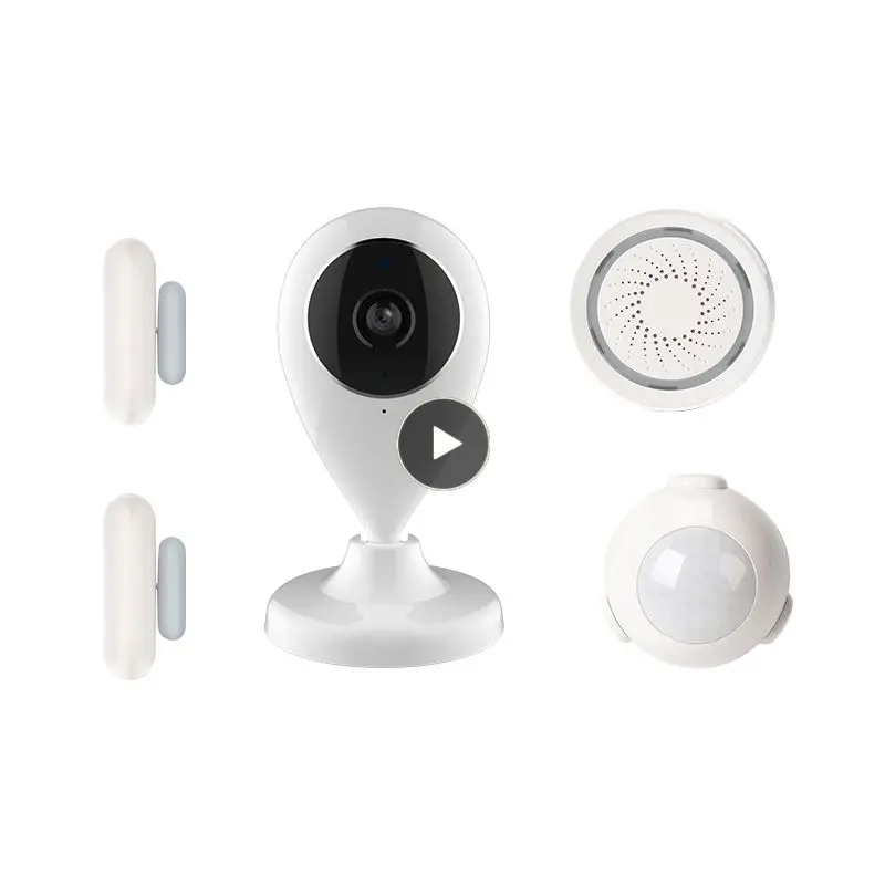NEW Alarm Systems Security Home WIFI Smart Home Video Alarm Kit 720P Cameras 3 Sensors 1 Siren Alarm SmartLife TUYA APP Control
NEW Alarm Systems Security Home WIFI Smart Home Video Alarm Kit 720P Cameras 3 Sensors 1 Siren Alarm SmartLife TUYA APP Control