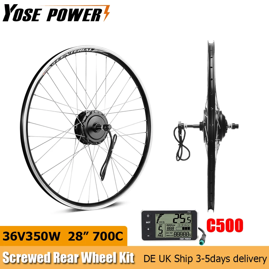 36V 350W Electric Motor for Bicycle 28" 700C Screwed Flywheel Rear Brushless Motor Wheel Ebike Conversion Kit 350W Engine
36V 350W Electric Motor for Bicycle 28" 700C Screwed Flywheel Rear Brushless Motor Wheel Ebike Conversion Kit 350W Engine