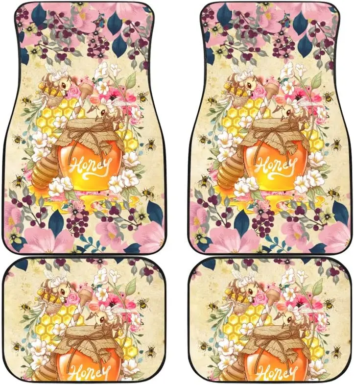 Bee Car Mats Lovely Bees Flower Tree Nest Customized Car Floor Mats, Universal Fit Auto Floor Mats Set of 4, Fit Most Cars
Bee Car Mats Lovely Bees Flower Tree Nest Customized Car Floor Mats, Universal Fit Auto Floor Mats Set of 4, Fit Most Cars