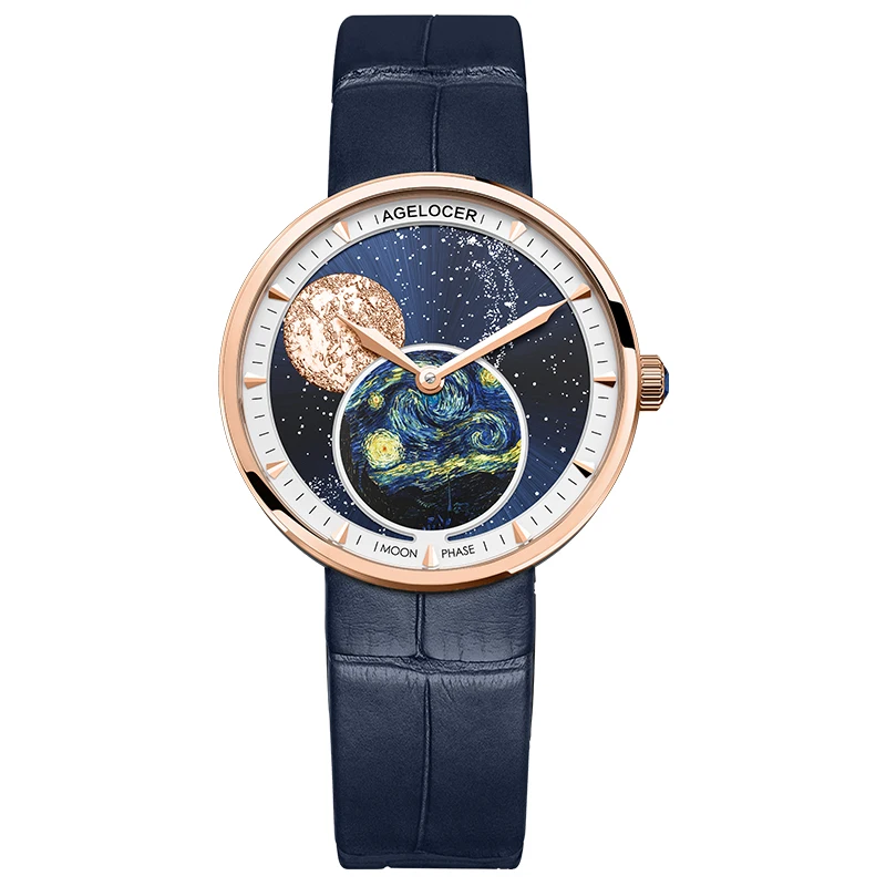 Женские часы, женские настоящие часы Moonphase AGELOCER, креативный браслет из стали 316L, женские водонепроницаемые часы, Relogio Feminino
Женские часы, женские настоящие часы Moonphase AGELOCER, креативный браслет из стали 316L, женские водонепроницаемые часы, Relogio Feminino