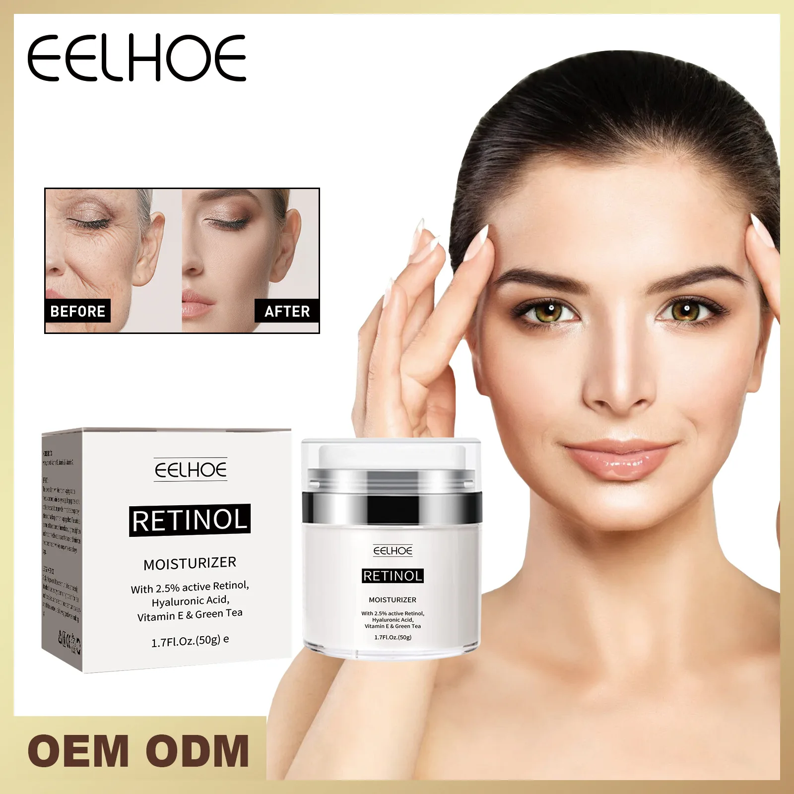 EELHOE Retinol Anti-Aging Cream Reduces Fine Lines Around the Eyes Normal Lines Firming Lifts Facial Skin
EELHOE Retinol Anti-Aging Cream Reduces Fine Lines Around the Eyes Normal Lines Firming Lifts Facial Skin
