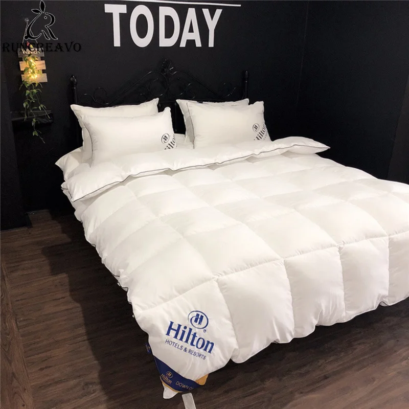 Luxury Hotel Hilton feather velvet quilt thick warm superfine fiber comforter high quality duvet cover blanket
Luxury Hotel Hilton feather velvet quilt thick warm superfine fiber comforter high quality duvet cover blanket