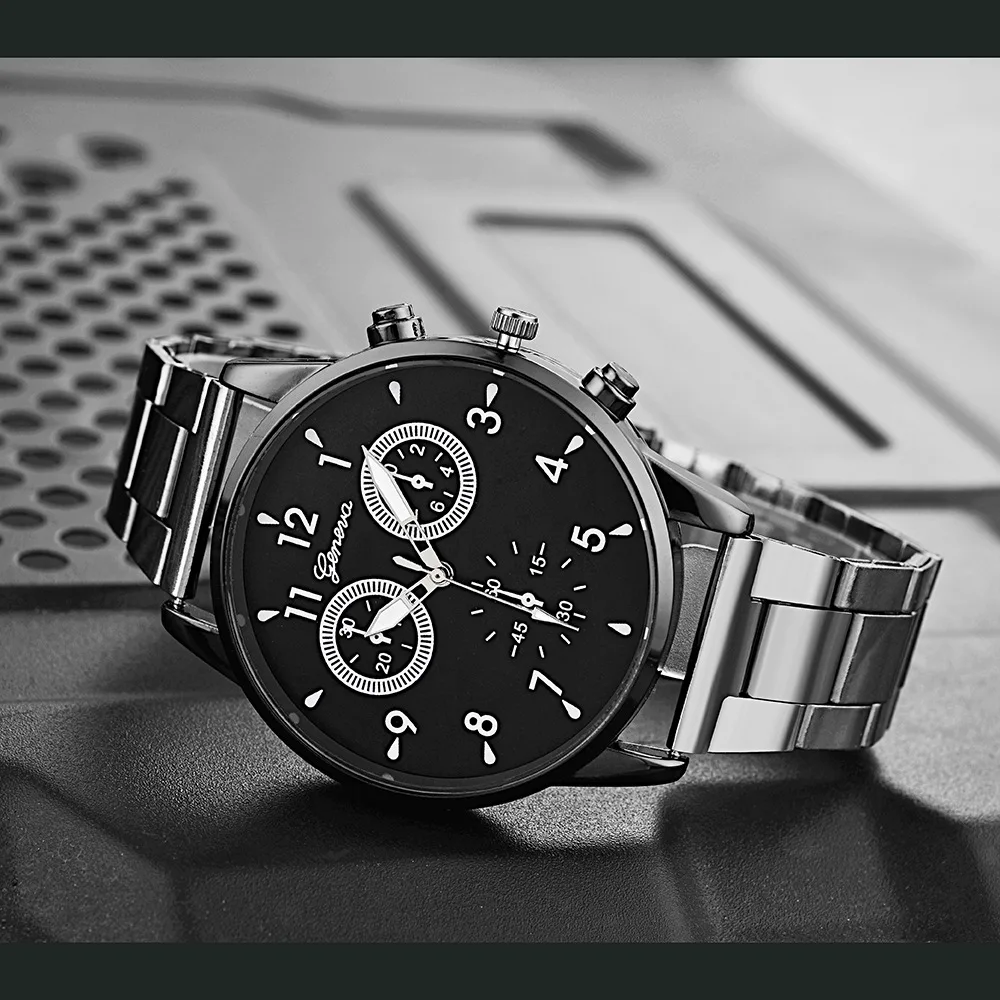 Часы мужские кварцевые со стальным браслетом
Часы мужские кварцевые со стальным браслетом