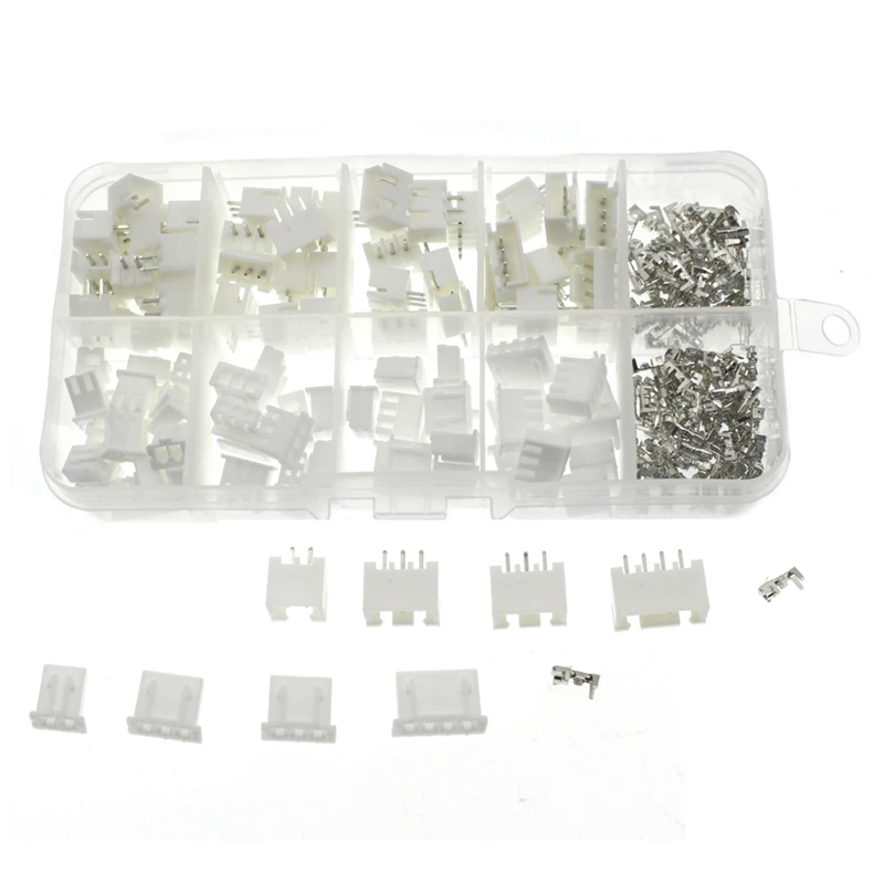 250Pcs 2.54Mm XH2.54 2P 3P 4 Pin Connector Plug + Straight Needle + Terminal Socket Pin Header Wire Adaptor Y A S
250Pcs 2.54Mm XH2.54 2P 3P 4 Pin Connector Plug + Straight Needle + Terminal Socket Pin Header Wire Adaptor Y A S