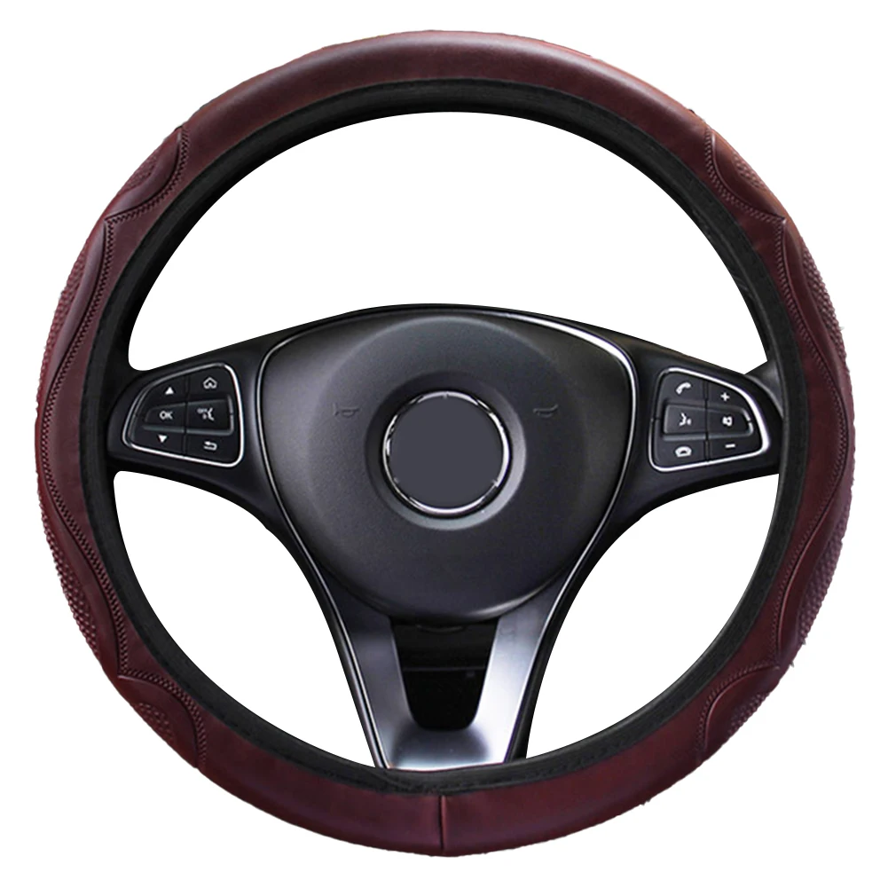 Wear-resistant Cover Steering Wheel Steering Wheel Stylish Looking Universal Fitment Wine Red Soft To The Touch
Wear-resistant Cover Steering Wheel Steering Wheel Stylish Looking Universal Fitment Wine Red Soft To The Touch