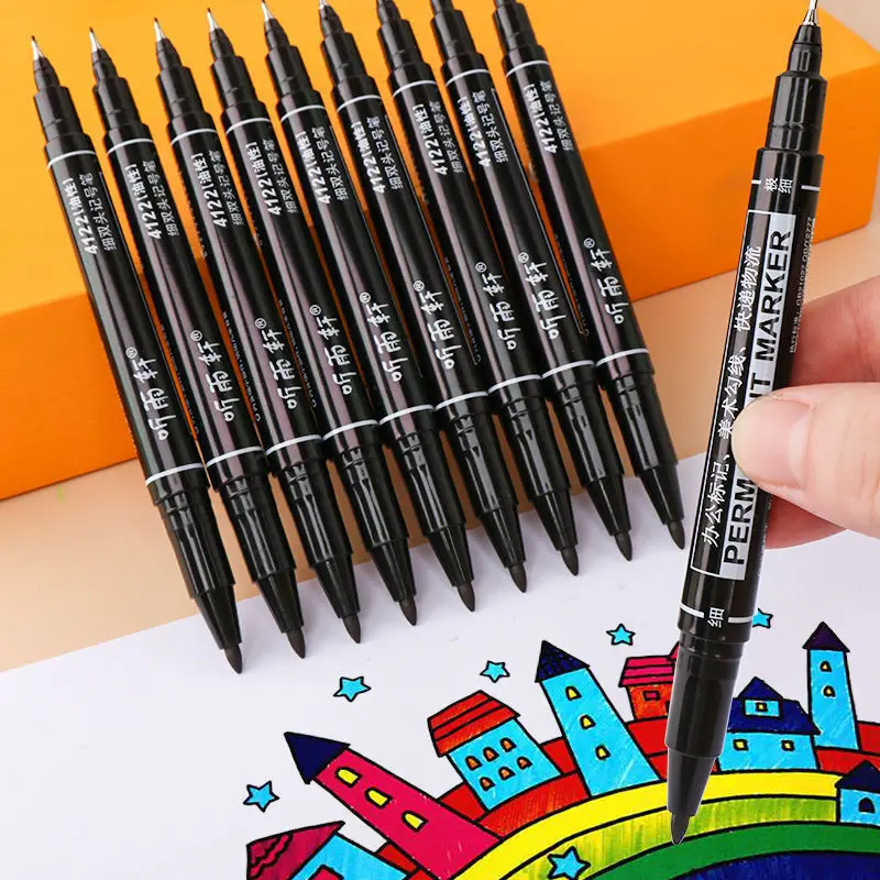 9Pcs Art Marker Pens Children's Painting Waterproof Permanent Dual Tip 0.5/1.0 Mm Nib Student School Office Express Logistics
9Pcs Art Marker Pens Children's Painting Waterproof Permanent Dual Tip 0.5/1.0 Mm Nib Student School Office Express Logistics