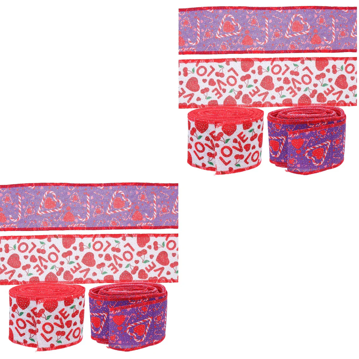 4 Rolls of Romantic Valentines Heart Ribbon Wreath Craft Gift Wrapping Ribbon Party Supplies
4 Rolls of Romantic Valentines Heart Ribbon Wreath Craft Gift Wrapping Ribbon Party Supplies