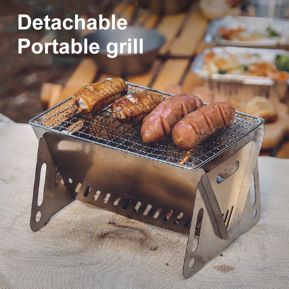 Hot Sale Detachable Camping Grill Outdoor Foldable Barbecue Grill Heating Charcoal Stove Portable Stainless Steel BBQ Grill Rack
Hot Sale Detachable Camping Grill Outdoor Foldable Barbecue Grill Heating Charcoal Stove Portable Stainless Steel BBQ Grill Rack