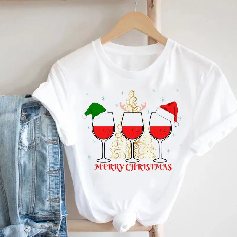 Merry Christmas Wine Cute Love Trend Women New Year Trend T-shirts Cartoon Fashion Tshirt Holiday Top Travel Graphic Tee
Merry Christmas Wine Cute Love Trend Women New Year Trend T-shirts Cartoon Fashion Tshirt Holiday Top Travel Graphic Tee