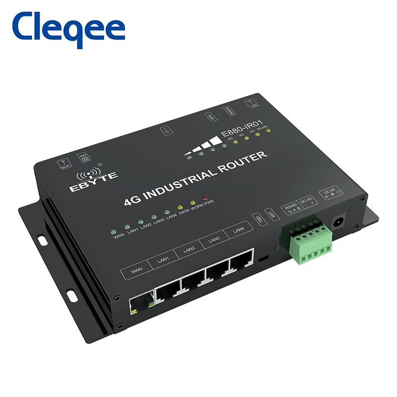 Cleqee-2 E880-IR01 RS485 WAN LAN WLAN Ethernet Wireless Modem Imsi Catcher Gateway 4G Modules WiFi Router
Cleqee-2 E880-IR01 RS485 WAN LAN WLAN Ethernet Wireless Modem Imsi Catcher Gateway 4G Modules WiFi Router