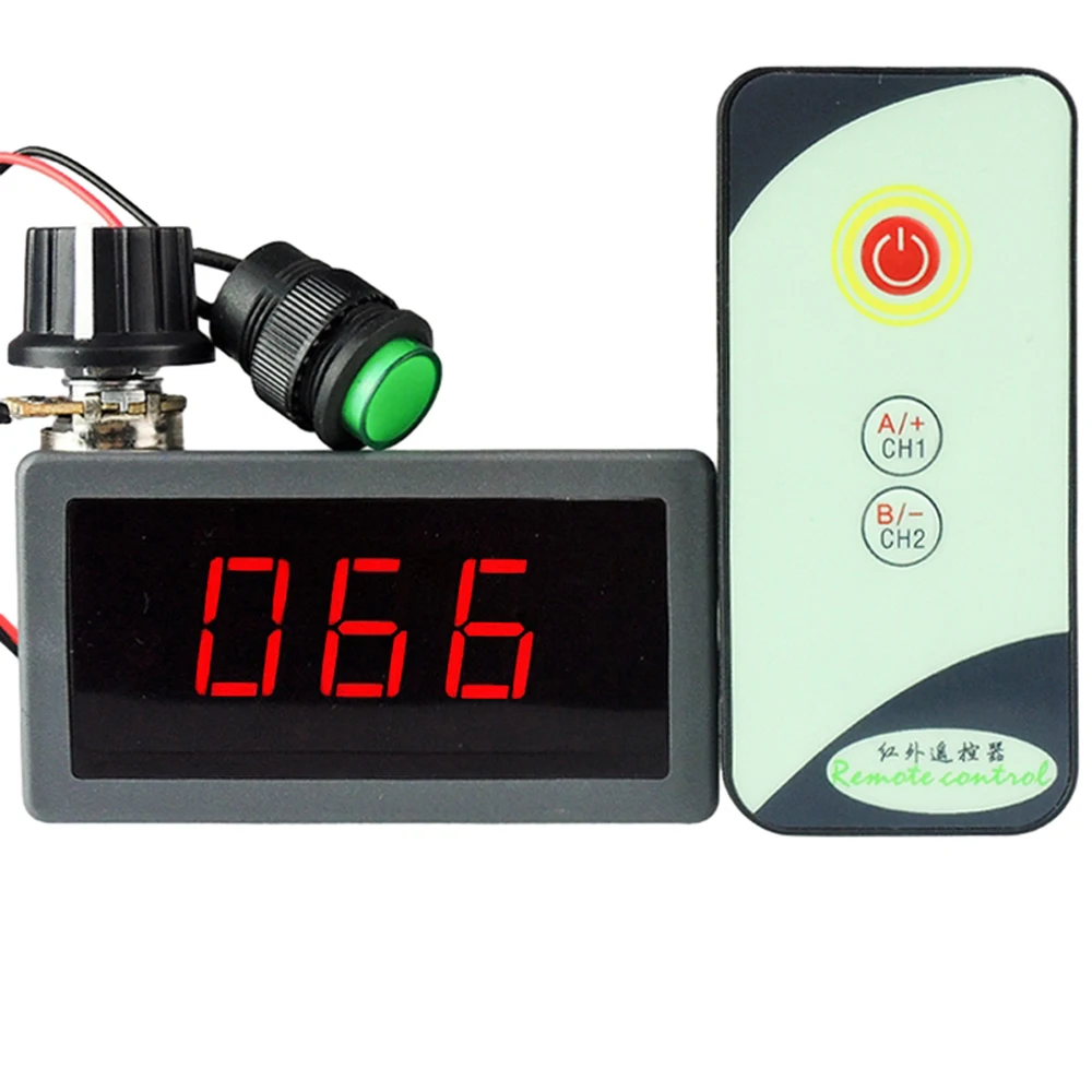 DC Motor Speed Controller Infrared Remote Control Digital Display Motor Governor DC 6-30V 5A PWM Stepless Motor Speed Regulator
DC Motor Speed Controller Infrared Remote Control Digital Display Motor Governor DC 6-30V 5A PWM Stepless Motor Speed Regulator