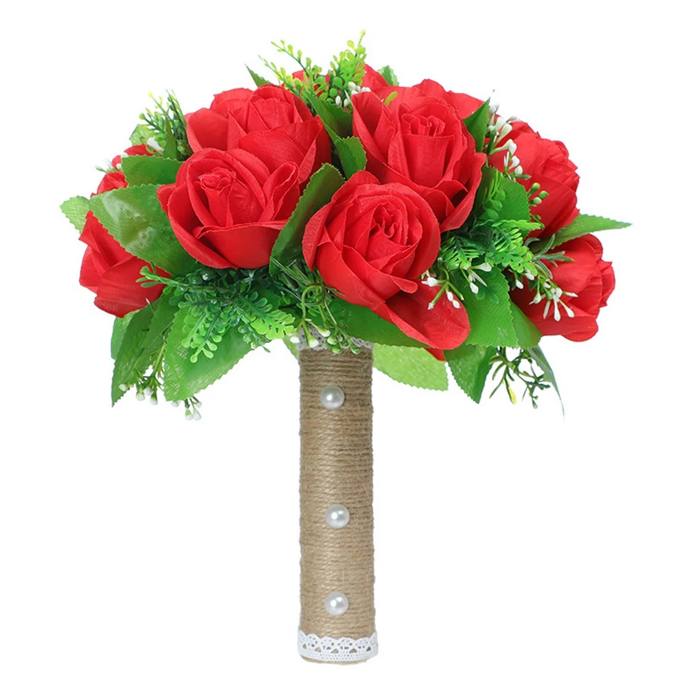 Wedding Bouquet Roses Bridal Wedding Hand Bouquet Bridesmaid Holding Artificial Fake Flowers, Flower Girl Bouquet
Wedding Bouquet Roses Bridal Wedding Hand Bouquet Bridesmaid Holding Artificial Fake Flowers, Flower Girl Bouquet
