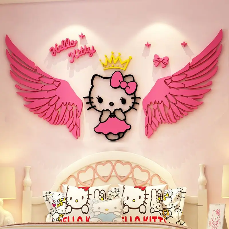 Hello Kitty Princess Children Room Wall Decorate Bedroom Layout Girl Bedside Background Stickers Accessories Anime Birthday Gift
Hello Kitty Princess Children Room Wall Decorate Bedroom Layout Girl Bedside Background Stickers Accessories Anime Birthday Gift