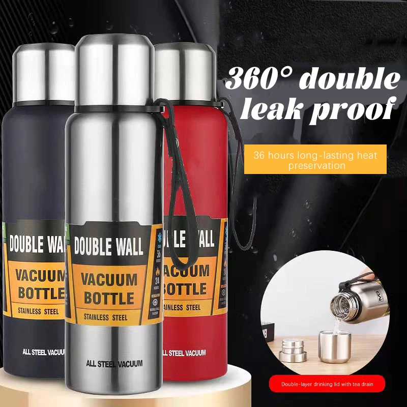 500/750/1000/1500ml Thermo for Tea 1 Liter Large Capacity Insulated Cup Military Style Outdoor Sports Thermos Vacuum Flask 
500/750/1000/1500ml Thermo for Tea 1 Liter Large Capacity Insulated Cup Military Style Outdoor Sports Thermos Vacuum Flask