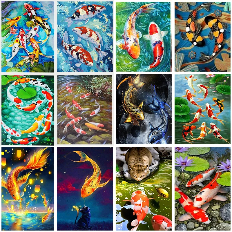 5D DIY Diamond Painting Full Round Drill Fish Diamond Mosaic Full Diamond Painting Cross Stitch Embroidery Kit Home Decor
5D DIY Diamond Painting Full Round Drill Fish Diamond Mosaic Full Diamond Painting Cross Stitch Embroidery Kit Home Decor