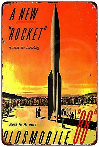Retro Style Tin Sign 8 x 12 Metal Signs Vintage for Cafe Basement Wine Cellar Farm Yard Bar Home 1951 Oldsmobile 88 Car Rocket
Retro Style Tin Sign 8 x 12 Metal Signs Vintage for Cafe Basement Wine Cellar Farm Yard Bar Home 1951 Oldsmobile 88 Car Rocket