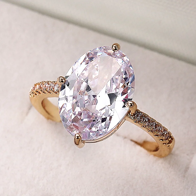 Huitan Luxury Oval Cubic Zircon Wedding Engagement Rings for Women Simple High Quality Silver Color / Gold Color Classic Jewelry
Huitan Luxury Oval Cubic Zircon Wedding Engagement Rings for Women Simple High Quality Silver Color / Gold Color Classic Jewelry