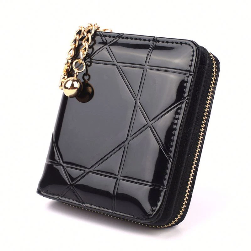 PAXDUN Daily Life Stylish Patent Leather Coin Purse Three-fold Small Purse Ladies Short Wallet With Pendant
PAXDUN Daily Life Stylish Patent Leather Coin Purse Three-fold Small Purse Ladies Short Wallet With Pendant