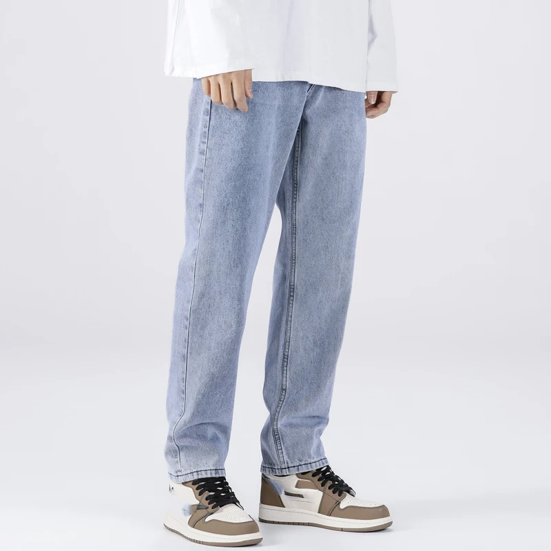 Men Jeans Jean Homme Pants Streetwear Baggy Loose Wide Leg Denim Trend Brand Trousers Casual Solid Biker Neutral High Quality
Men Jeans Jean Homme Pants Streetwear Baggy Loose Wide Leg Denim Trend Brand Trousers Casual Solid Biker Neutral High Quality