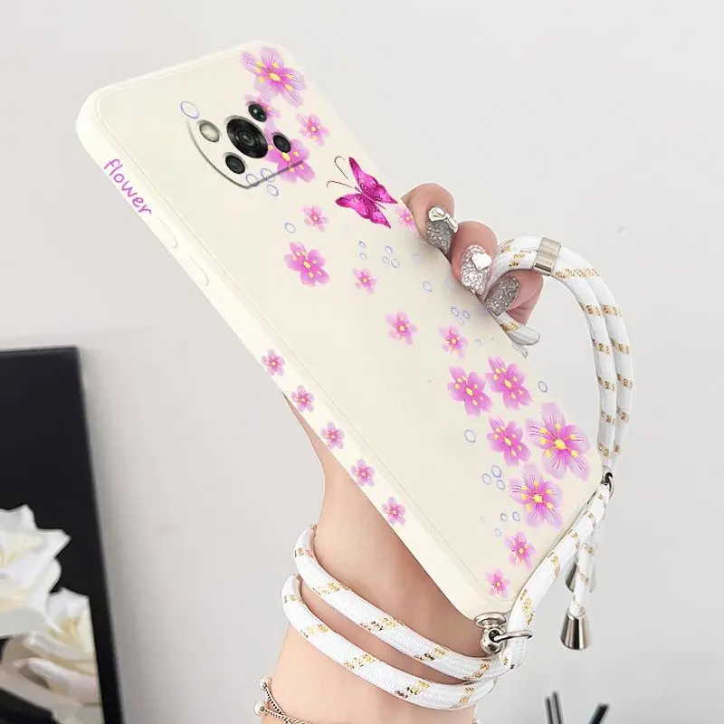 Peach Blossoms Bloom Crossbody Lanyard Silicone Phone Case For Xiaomi Poco M5 M4 Pro F4 X4GT F4 GT X4 F3 X3 M3 X3 NFC C40 Cover
Peach Blossoms Bloom Crossbody Lanyard Silicone Phone Case For Xiaomi Poco M5 M4 Pro F4 X4GT F4 GT X4 F3 X3 M3 X3 NFC C40 Cover