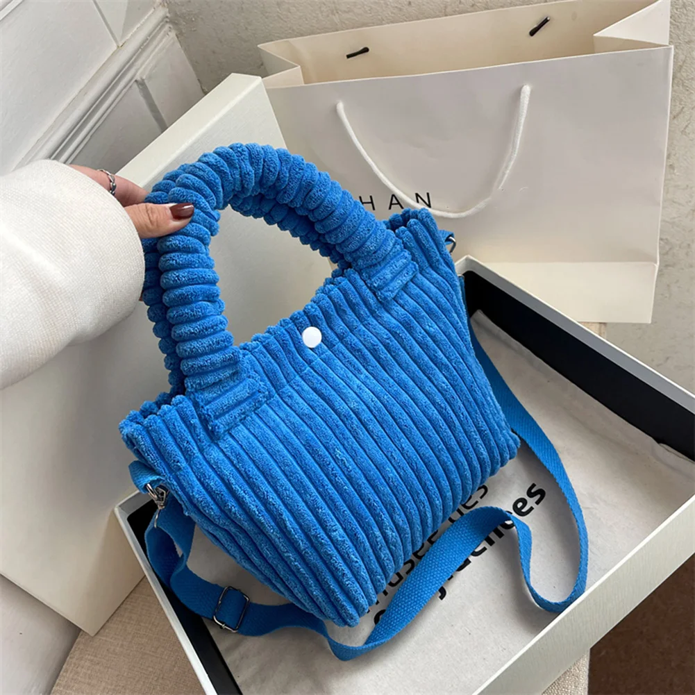 2022 Trend New Corduroy Women's Bag Handbags Fashion Versatile Bucket Shoulder Bags Female Nylon Button Crossbody Bag Tote Purse
2022 Trend New Corduroy Women's Bag Handbags Fashion Versatile Bucket Shoulder Bags Female Nylon Button Crossbody Bag Tote Purse