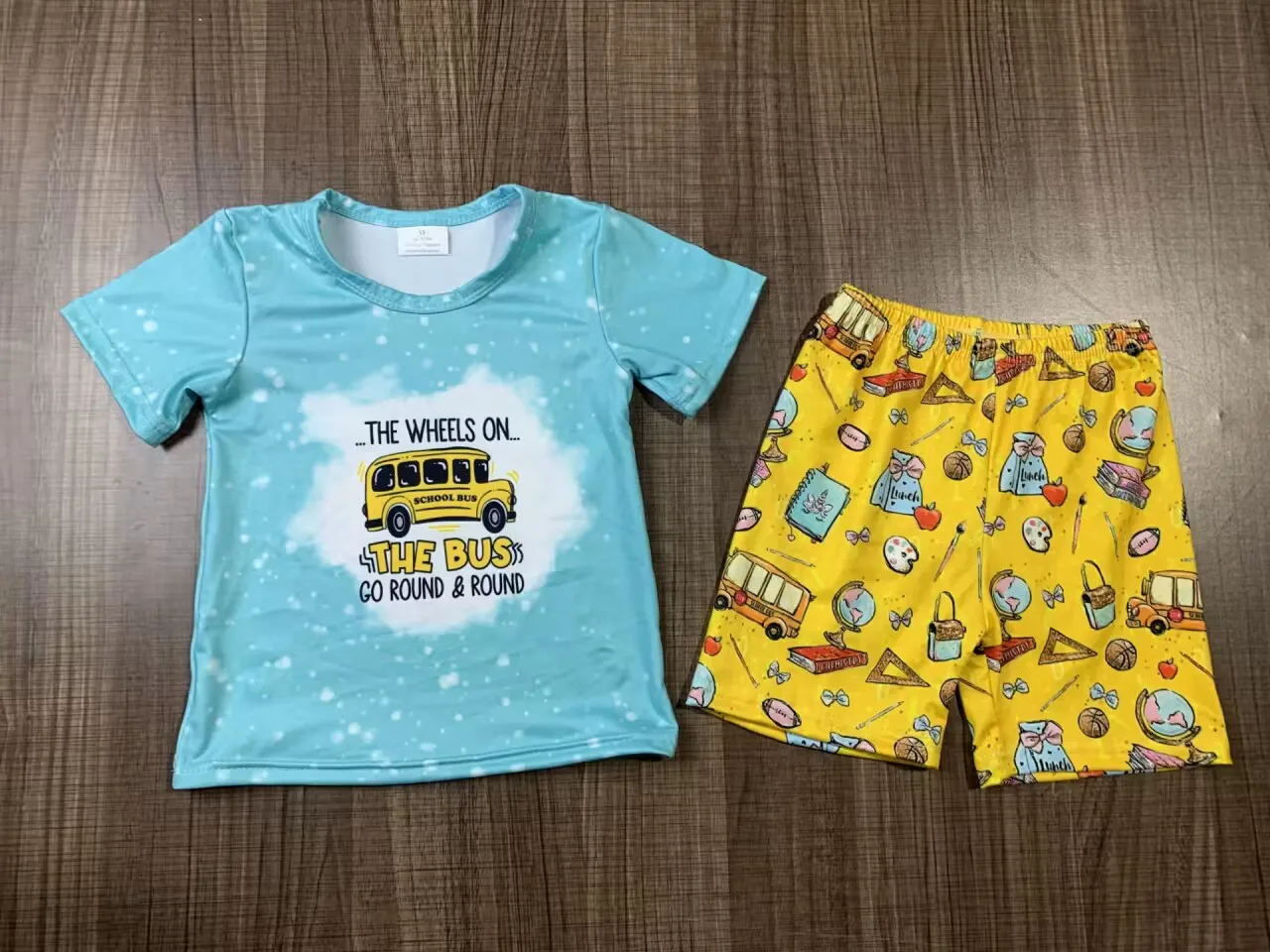 Wholesale summer toddler back to school outfits kids short sleeve blue top pencil shorts baby boy sets
Wholesale summer toddler back to school outfits kids short sleeve blue top pencil shorts baby boy sets