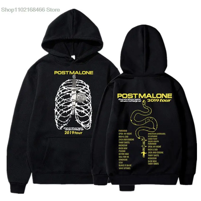 Album Post Malone Beerbongs Bentleys Tour 2019 Hoodies Vintage Hip Hop Sweatshirt Unisex Oversize Streetwear Tracksuit Men
Album Post Malone Beerbongs Bentleys Tour 2019 Hoodies Vintage Hip Hop Sweatshirt Unisex Oversize Streetwear Tracksuit Men