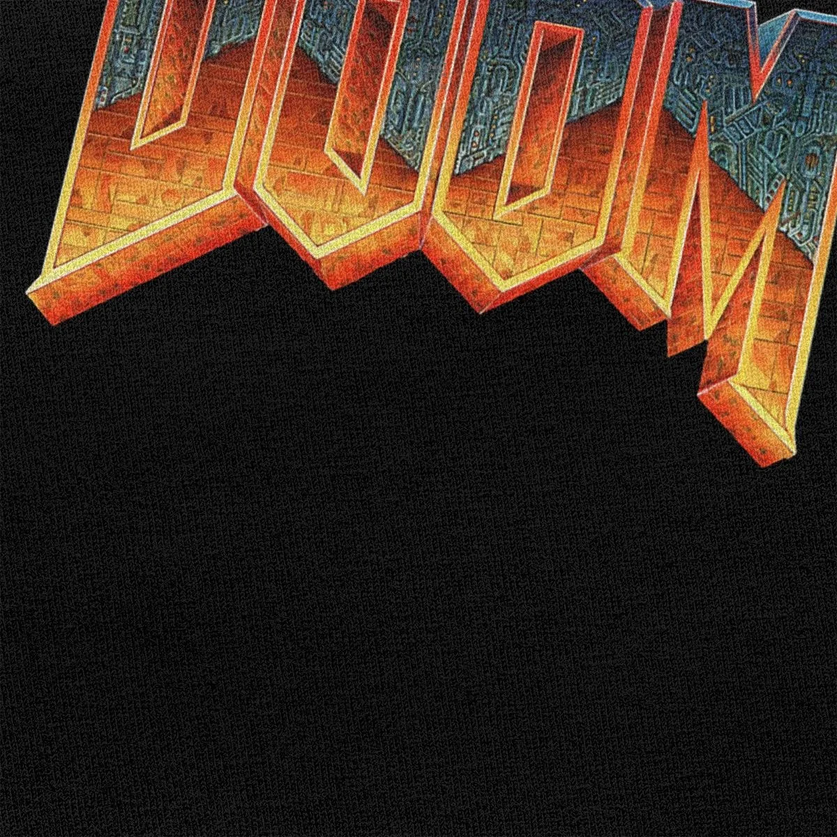 Футболка Doom для мужчин тенниска Из Хлопчатобумажной Ткани в стиле ретро с