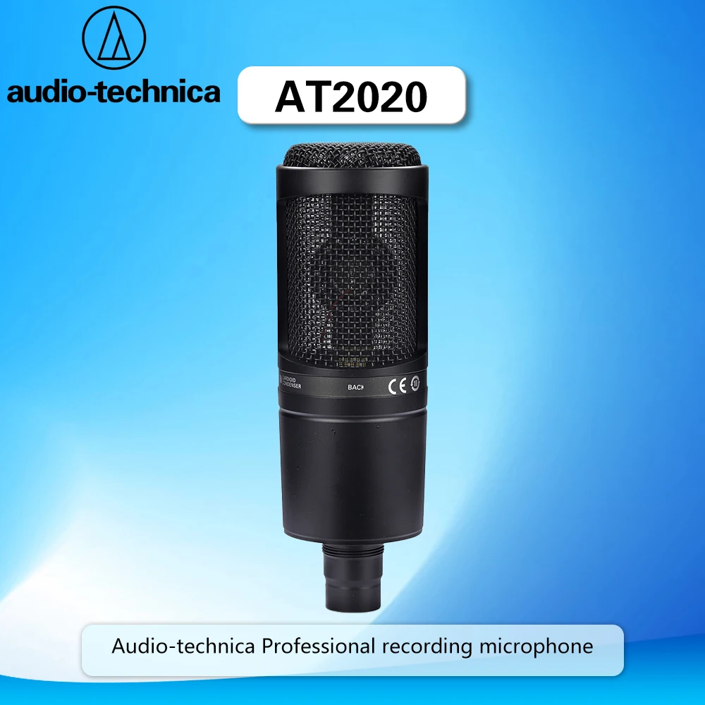 

Audio-Technica AT2020 Cardioid Condenser Studio XLR Microphone, Ideal for Project/Home Studio Applications (Black)