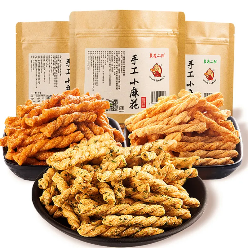 Handmade Small Twist 208g/bag Sweet and Spicy Flavor + Seaweed flavor + Barbecue flavor
Handmade Small Twist 208g/bag Sweet and Spicy Flavor + Seaweed flavor + Barbecue flavor