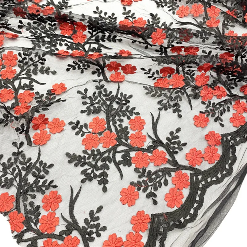 Floral Embroidered Lace Fabric Tulle Mesh Fabric for Sewing Dress Wedding Gowns Black Pink Green By the Yard
Floral Embroidered Lace Fabric Tulle Mesh Fabric for Sewing Dress Wedding Gowns Black Pink Green By the Yard