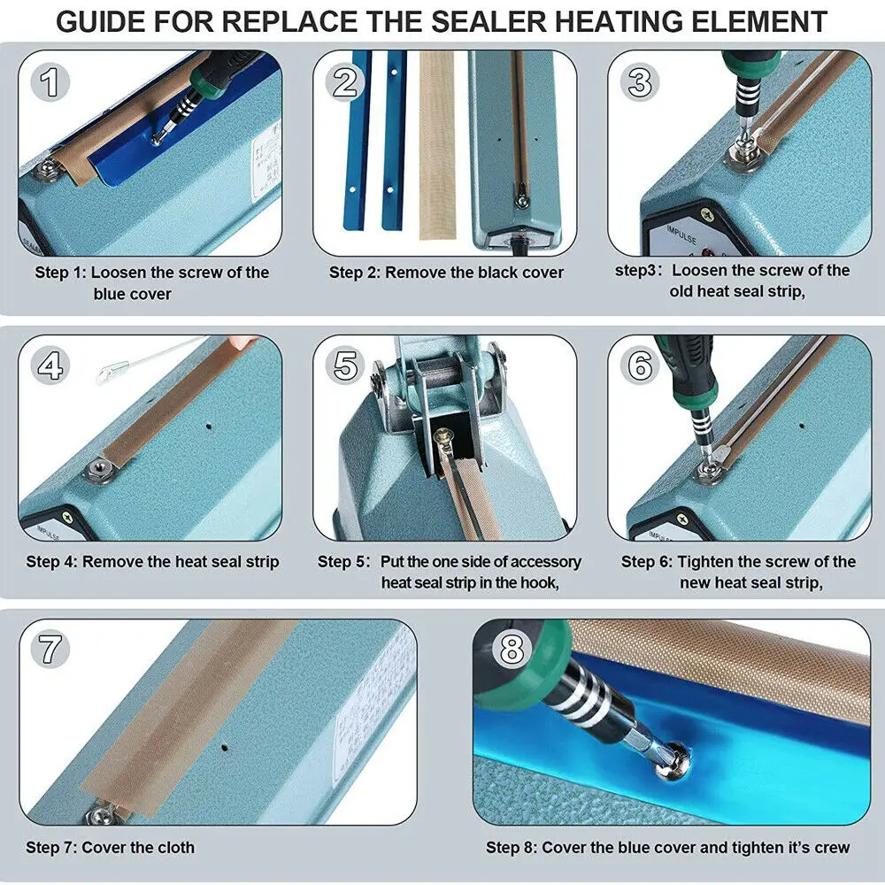 1 Set High Temperature Cloth Heating Wire Sealer Manual Heat Wire 200-400mm Hand Pressure Sealing Heating Strip Plastic Bag
1 Set High Temperature Cloth Heating Wire Sealer Manual Heat Wire 200-400mm Hand Pressure Sealing Heating Strip Plastic Bag