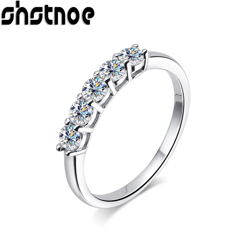 SHSTONE 3mm D Color Moissanite Ring For Women s925 Sterling Sliver Plated 18k White Gold Eternity Band Wedding Engagement Rings
SHSTONE 3mm D Color Moissanite Ring For Women s925 Sterling Sliver Plated 18k White Gold Eternity Band Wedding Engagement Rings