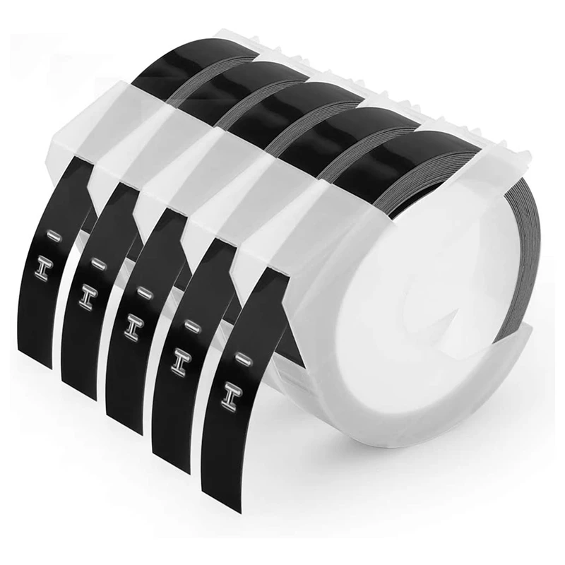 5 Pack Label Tape For Dymo Embossing Tape 12Mm 3D Emboss Labels, White On Black For DM1595 Organizer Xpress Pro
5 Pack Label Tape For Dymo Embossing Tape 12Mm 3D Emboss Labels, White On Black For DM1595 Organizer Xpress Pro