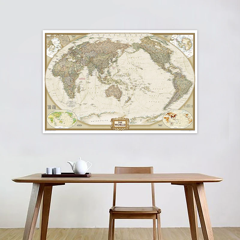 The World Physical Map 150x100cm Foldable Waterproof Non-woven Map For Education And Culture
The World Physical Map 150x100cm Foldable Waterproof Non-woven Map For Education And Culture