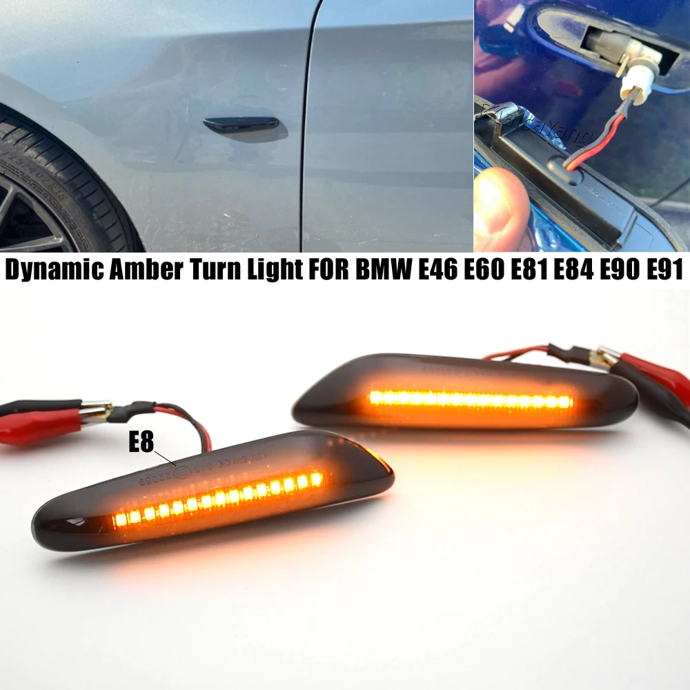 2piece Led Dynamic Side Marker Turn Signal Light Sequential Blinker Light For BMW E90 E91 E92 E93 E60 E87 E82 E61 E46 Error Free
2piece Led Dynamic Side Marker Turn Signal Light Sequential Blinker Light For BMW E90 E91 E92 E93 E60 E87 E82 E61 E46 Error Free