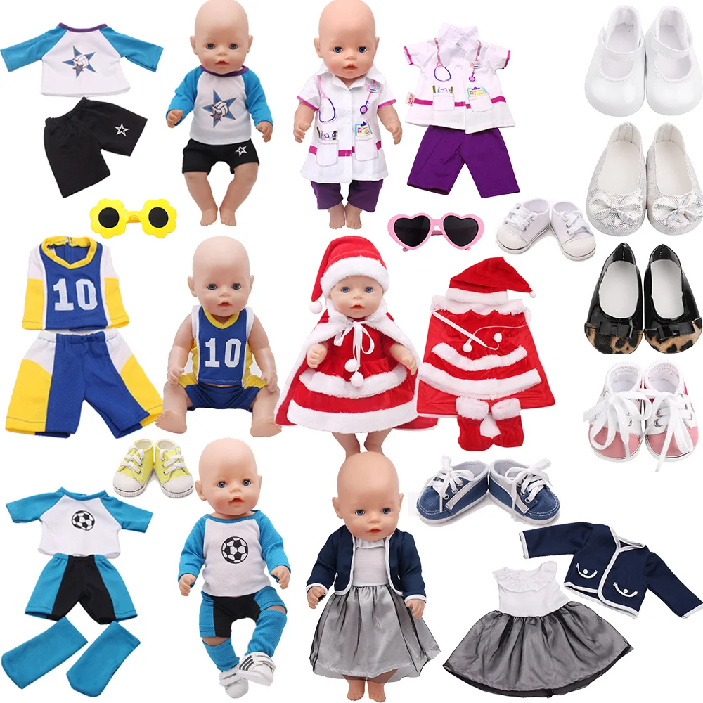 Doll Clothes 43Cm Boys Cummer Soccer Basketball Barbies Lalafanfan Clothing Doctor Uniform Birth Baby Toy 18 Inch Girl Doll Gift
Doll Clothes 43Cm Boys Cummer Soccer Basketball Barbies Lalafanfan Clothing Doctor Uniform Birth Baby Toy 18 Inch Girl Doll Gift