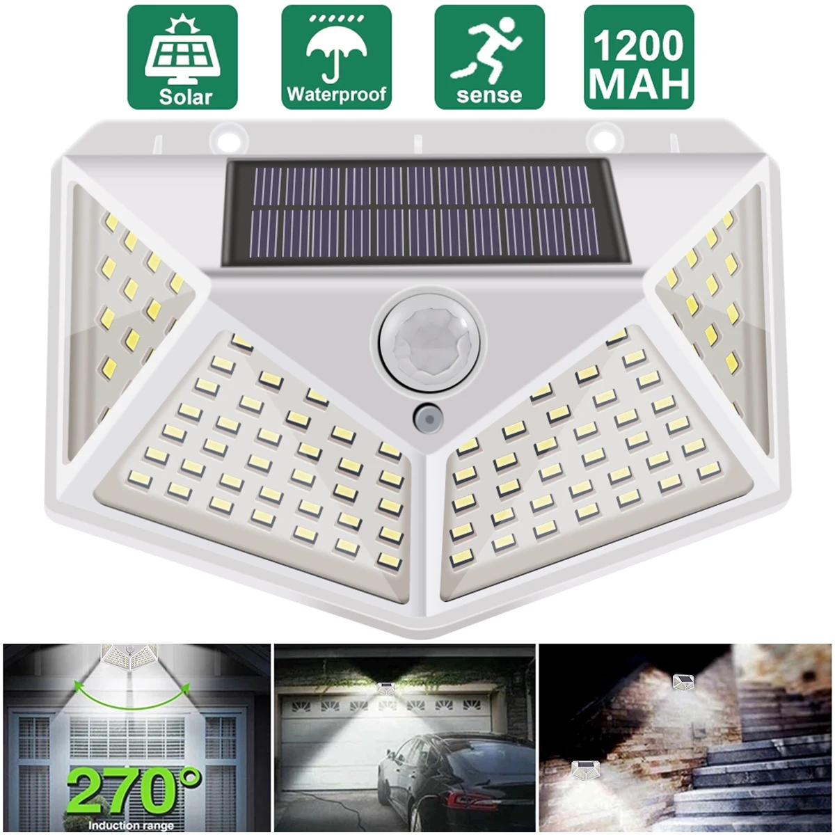 100LED Solar Light Outdoor Solar Lamp With Motion Sensor Solar LED Light Waterproof Sunlight Powered Wall Light For Garden Decor
100LED Solar Light Outdoor Solar Lamp With Motion Sensor Solar LED Light Waterproof Sunlight Powered Wall Light For Garden Decor
