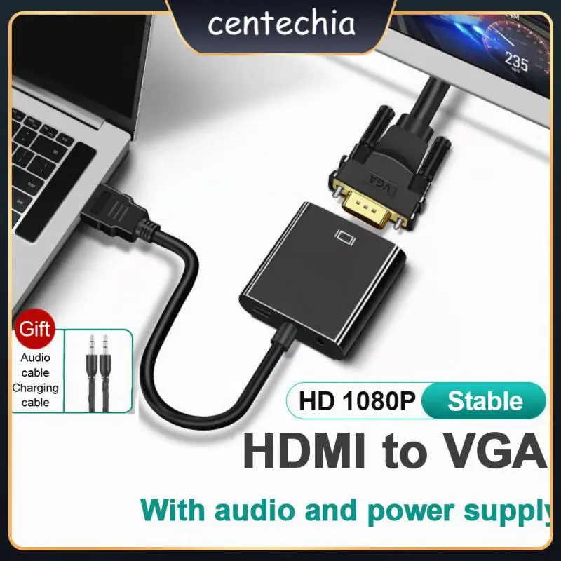 With Audio HDMI-compatible To Vga Cable Portable Converter Hd 1080p HDMI-compatible Adapter With Power Supply Laptop Accessories
With Audio HDMI-compatible To Vga Cable Portable Converter Hd 1080p HDMI-compatible Adapter With Power Supply Laptop Accessories