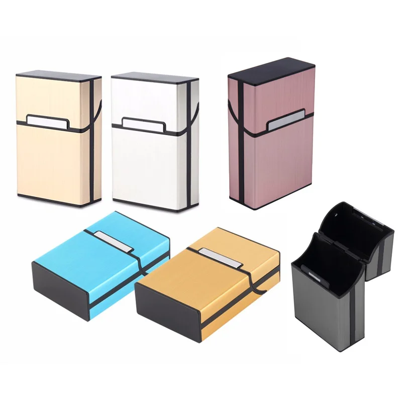 Smoking Cigarettes Aluminum Cigarette Case Cigar Tobacco Holder Pocket Box Storage Container Smoking Accessories Men Lady Gift
Smoking Cigarettes Aluminum Cigarette Case Cigar Tobacco Holder Pocket Box Storage Container Smoking Accessories Men Lady Gift