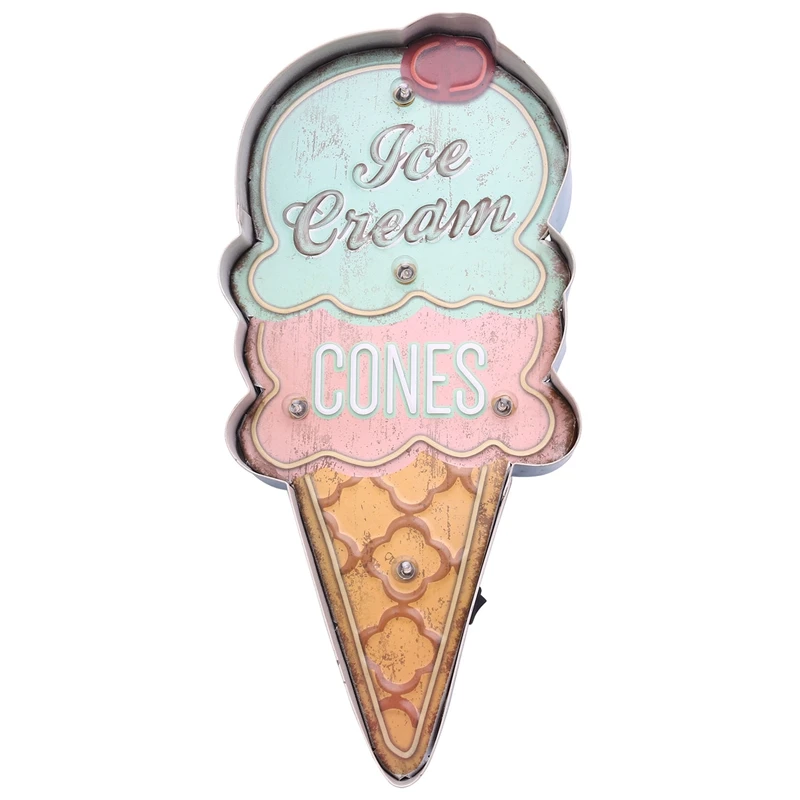 Ice Cream Signs Vintage Cafe Shop Decorative Neon Light Home Decor Metal Plate For Wall Retro Coffee Plaque
Ice Cream Signs Vintage Cafe Shop Decorative Neon Light Home Decor Metal Plate For Wall Retro Coffee Plaque